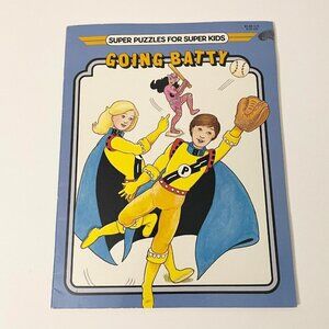 Vintage 1988 Going Batty by Peter Lerangis Super Puzzles for Super Kids Book